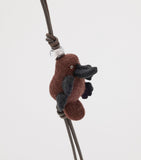 LOEWE wool platypus bag charm, imported from the UK