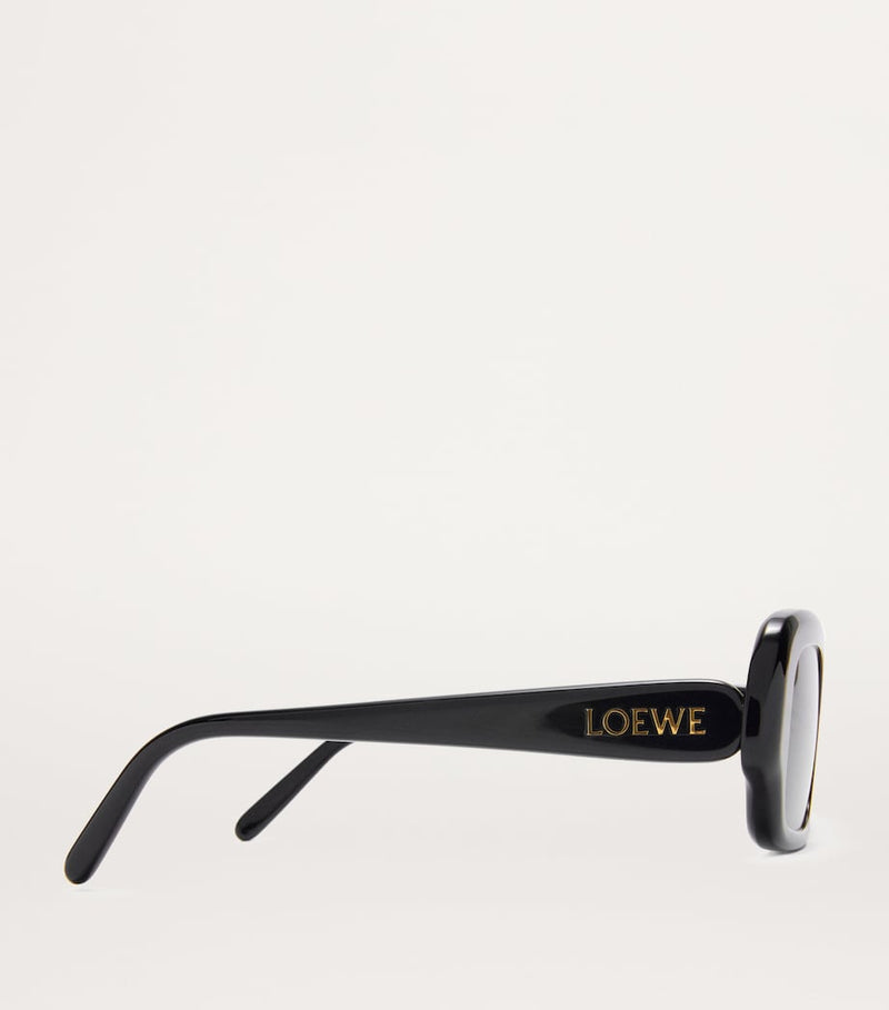 LOEWE acetate rectangular slim sunglasses, UK version