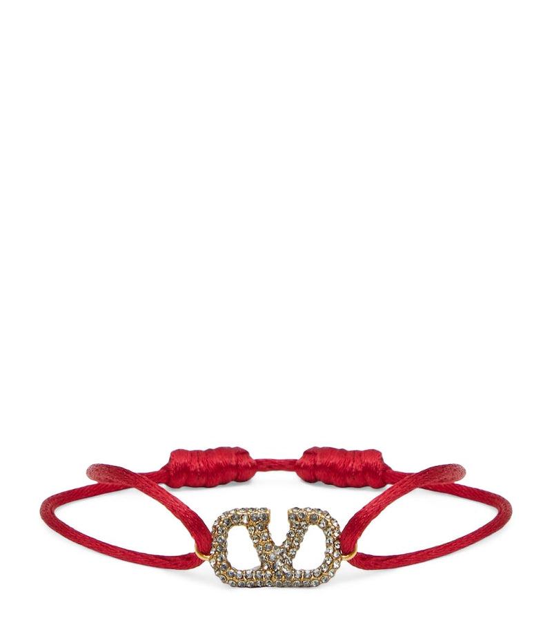 Valentino Garavani crystal VLogo bracelet, UK version