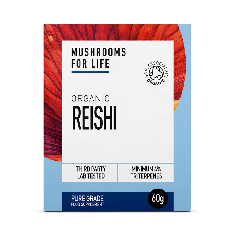 Mushrooms For Life organic reishi extract powder 60g, UK version