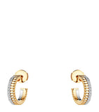 Boucheron Quatre hoop earrings 18k gold and diamonds - British product
