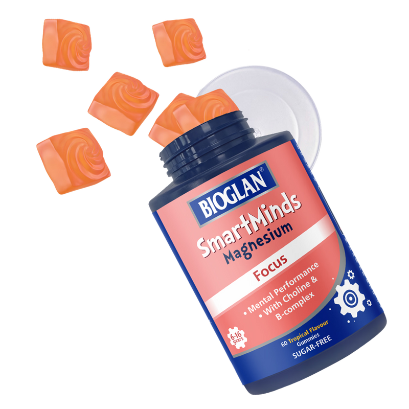 Bioglan SmartMinds Tropische Gummibärchen Nahrungsergänzungsmittel 60 Stück - Britisches Produkt