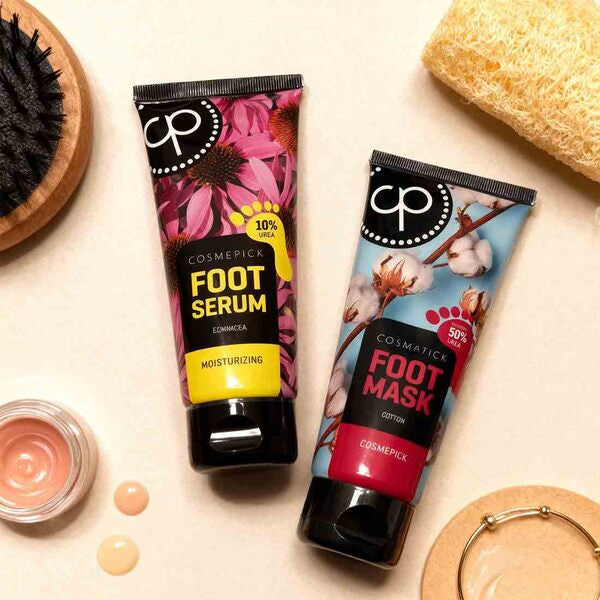 COSMEPICK cotton foot mask with echinacea serum 2x80ml, imported from the UK