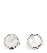 Harrods Giorgio Armani Sterling Silver and Mother-of-Pearl Cufflinks- Buy online at McGrocer