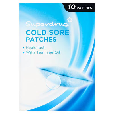 Patch Superdrug pour plaies froides à l'huile d'arbre à thé X 10