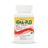 Holland & Barrett NaturesPlus HEMA-PLEX Iron and Vitamin Supplement with Vitamins B, C & Zinc 60 Capsules- Buy online at McGrocer