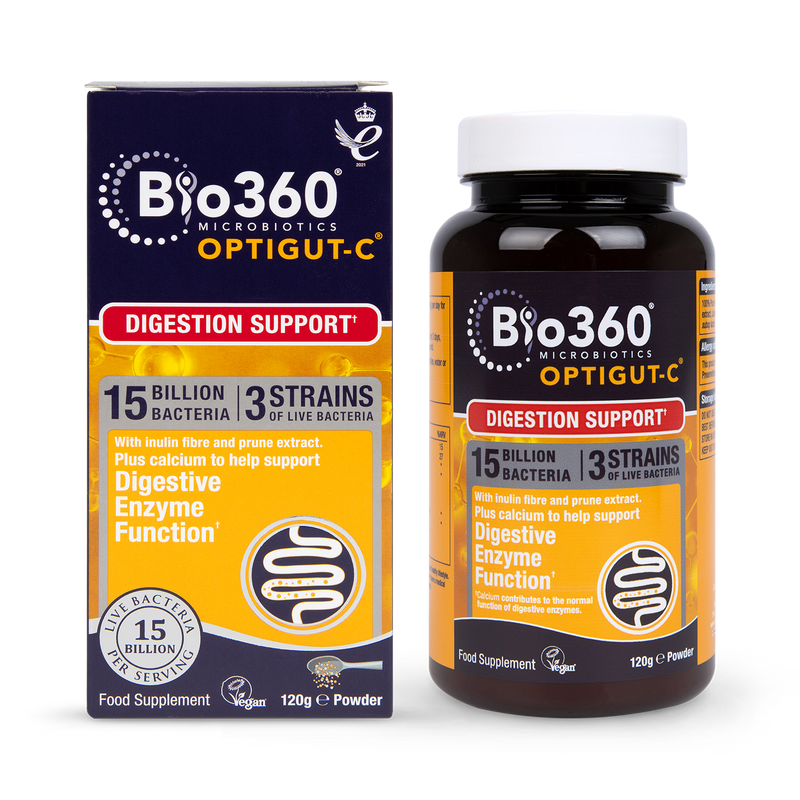 Nature's Aid NutriGUT-C probiotic powder, imported from the UK