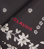 Claudie Pierlot silk floral neck scarf 65cm, imported from the UK