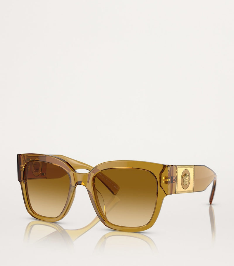 Versace Medusa acetate sunglasses honey-coloured lenses (British brand)