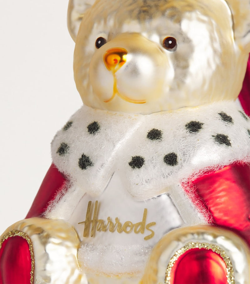 Harrods Royal Bear tree decoration 12cm (British brand)