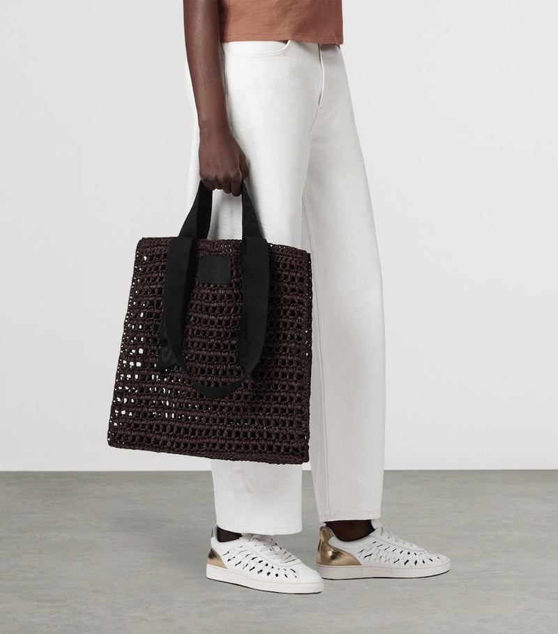 AllSaints Lullah straw tote bag, UK version
