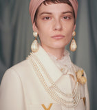 Valentino Garavani crystal clip-on drop earrings (British brand)