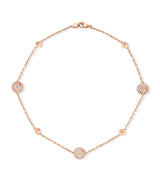 Harrods David Morris Rose Cut Forever Diamond Chain Necklace in 18k Rose Gold- Buy online at McGrocer