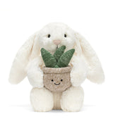 Harrods Jellycat Cream Bunny with Plant Soft Toy 31cm- Buy online at McGrocer
