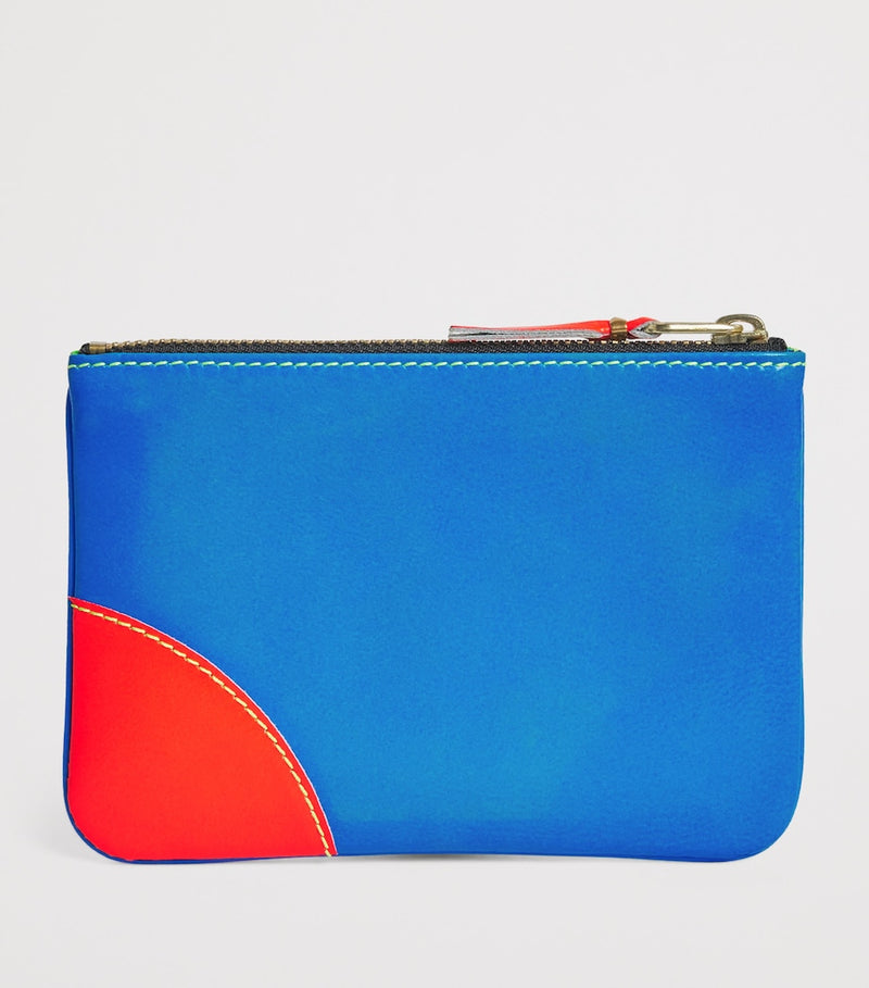 Comme des Garçons Super Fluo small leather pouch - British product