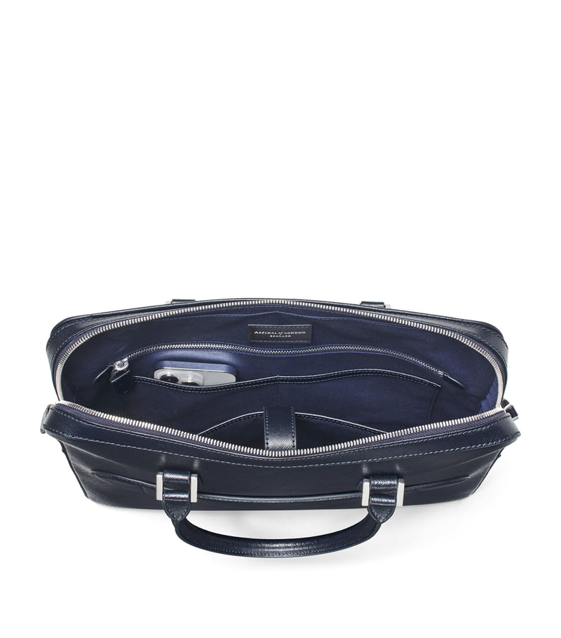 Aspinal of London Mount Street briefcase leather bag (British brand)
