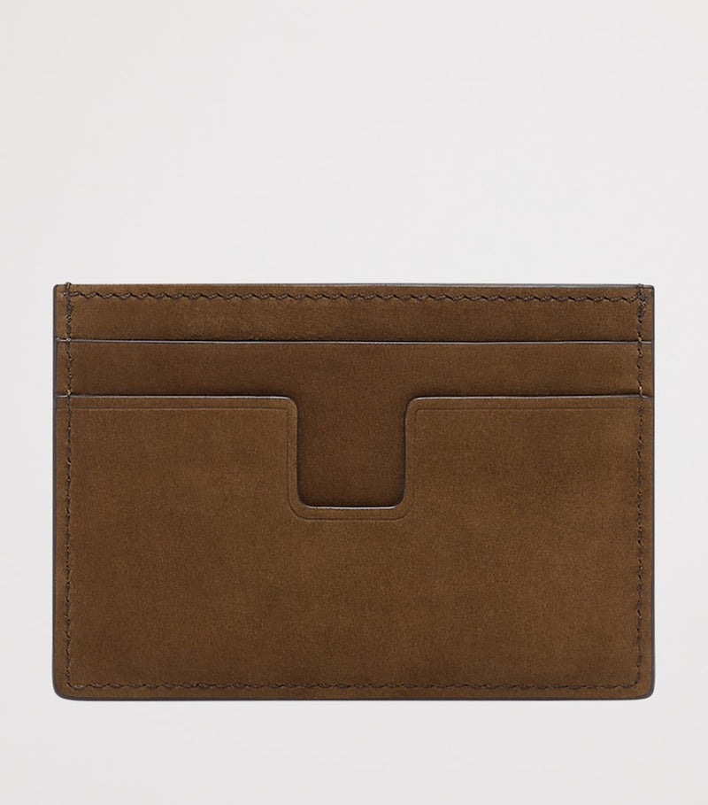TOM FORD suede T-Line card holder, imported from the UK