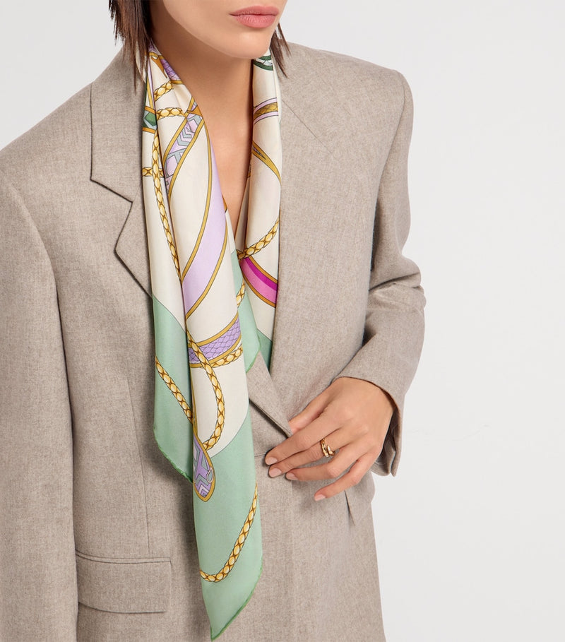 Bvlgari Serpenti 75 silk scarf 90cm - British product