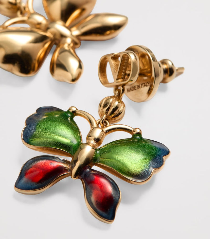 Valentino Garavani butterfly earrings 1.5cm (British brand)