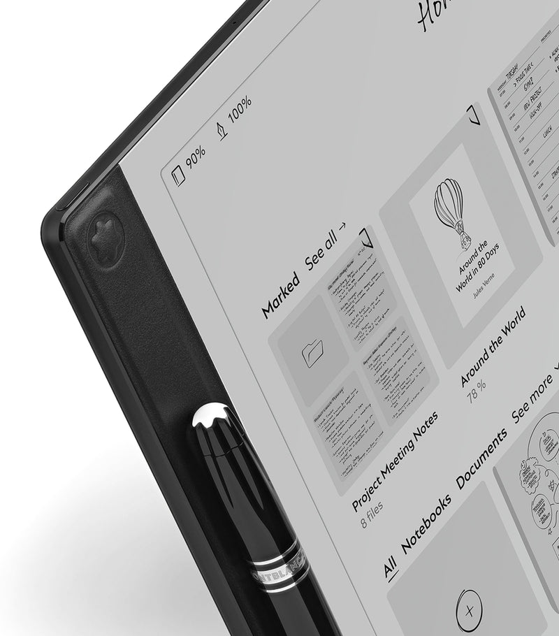 Montblanc digital paper tablet with stylus, interchangeable tips and USB-C cable, imported from the UK