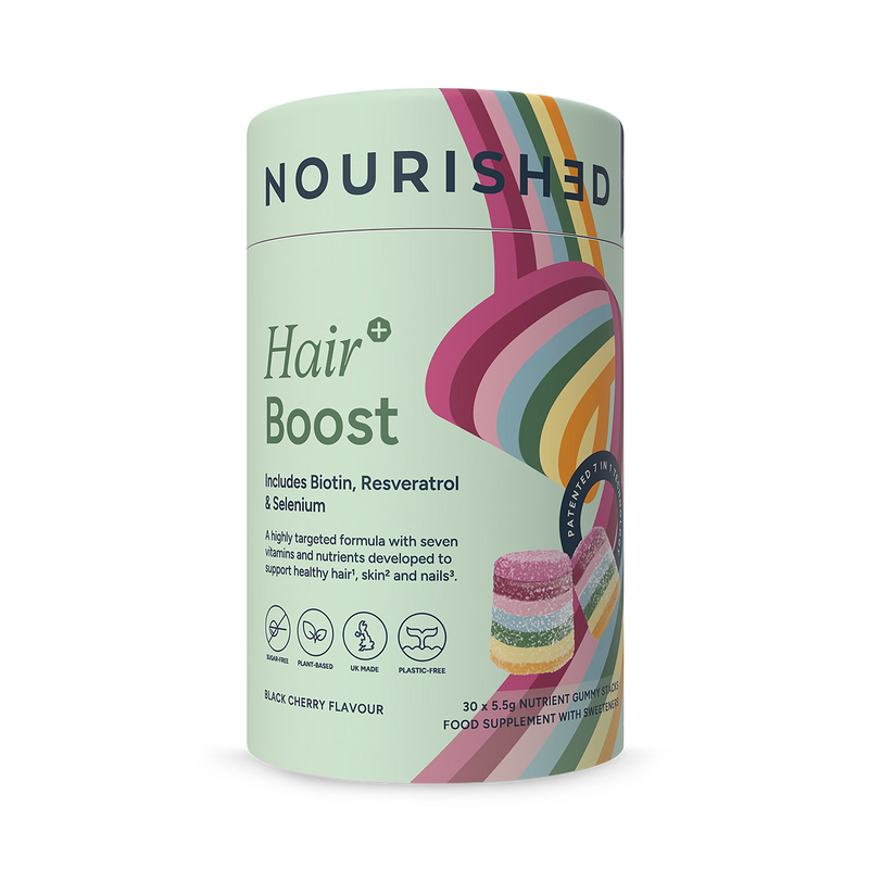 Nourished Hair+ Boost gummies 30 - British product