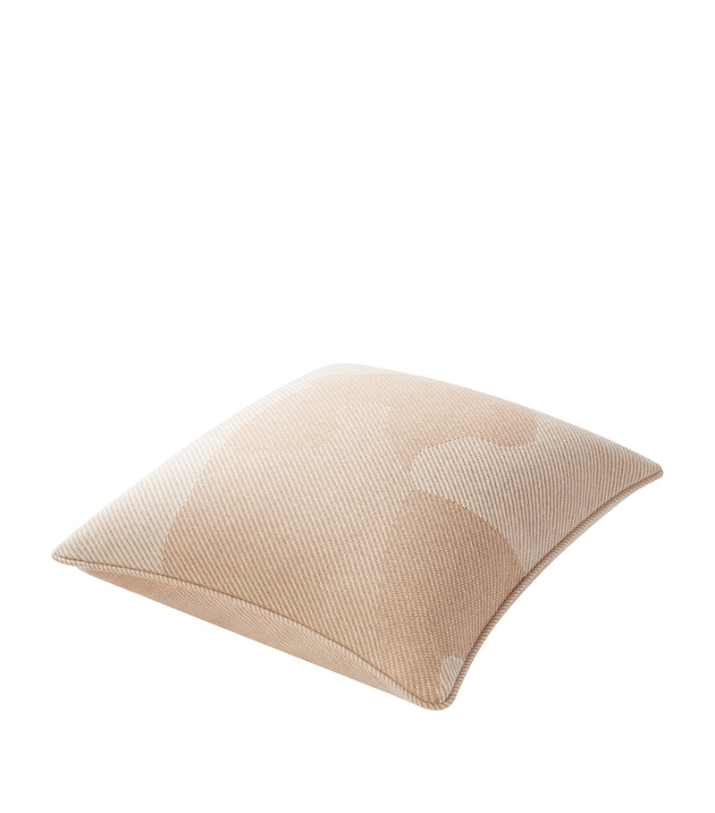Cartier wool-cashmere Panthère de Cartier cushion 50cm x 50cm - British product
