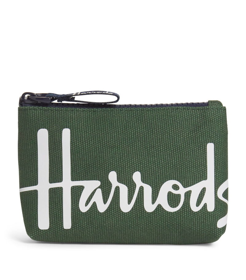 Harrods cotton logo coin purse, UK version