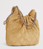 Tory Burch mini suede Flemming cross-body bag, imported from the UK