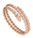 Bvlgari Serpenti Viper bracelet in rose gold with diamonds - British product