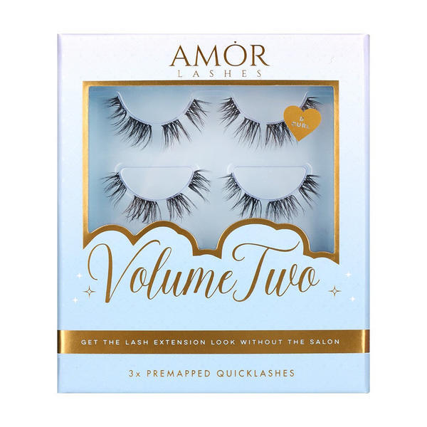 House of Amor volume false eyelashes multipack (British brand)
