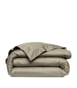 Harrods Yves Delorme Triomphe Kaki Single Duvet Cover (140cm x 200cm)- Buy online at McGrocer