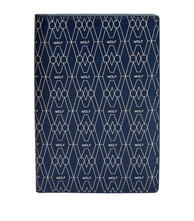 WOLF vegan passport sleeve with RFID protection and card slots (British brand)