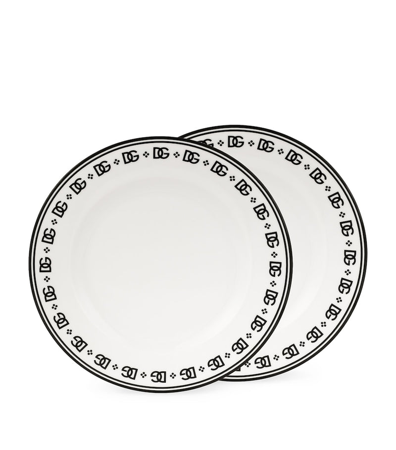 Dolce&Gabbana Casa DG logo dinner plates 26.5cm - British product