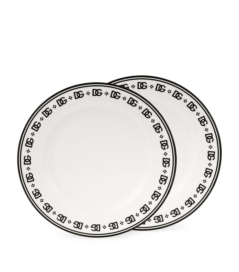 Dolce&Gabbana Casa DG logo dinner plates 26.5cm - British product