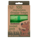 TidyZ 100 Degradable Doggy Bags 4 Rolls x 25 Bags Dog Food & Accessories ASDA