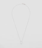 Persée white gold diamond alphabet necklace (British brand)