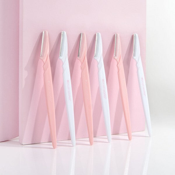 Brushworks Angled Dermaplaners Pack of 6 - British product