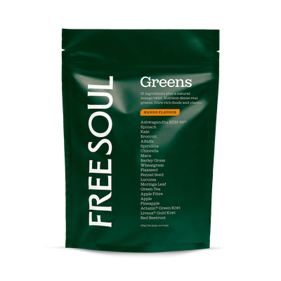 Holland & Barrett Free Soul Greens Superfood Blend Mango 150 g- Buy online at McGrocer