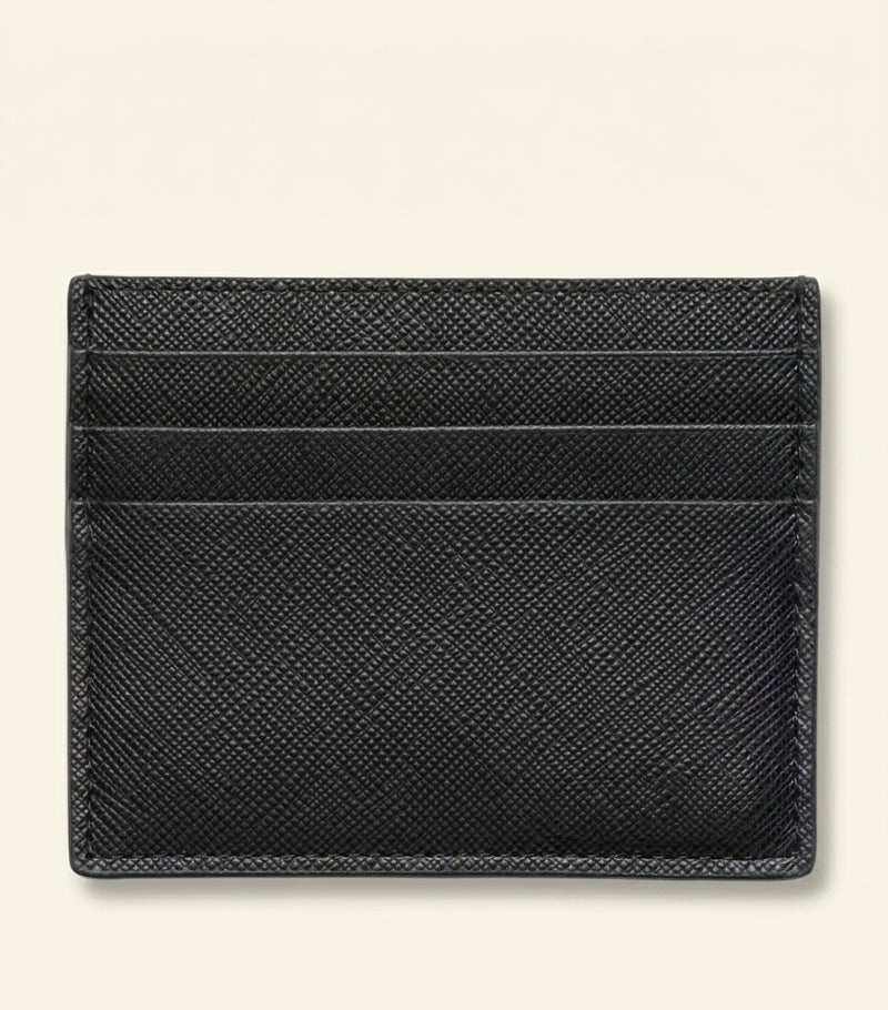 Prada Saffiano leather card holder 8cm x 10cm, imported from the UK
