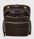Aspinal of London pebbled leather reporter zipped backpack (British brand)
