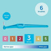 TePe Angle Interdental Brush Blue Angled Head British brand