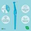 TePe Angle Interdental Brush Blue Angled Head British brand