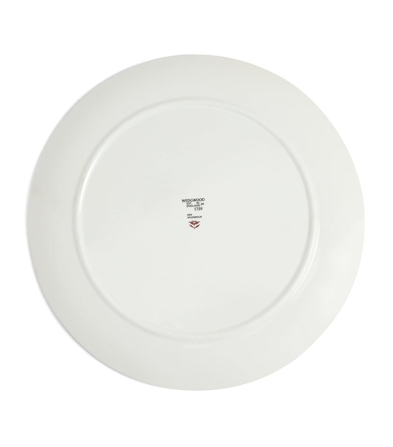 Wedgwood Red Splendour plate 34cm (British brand)