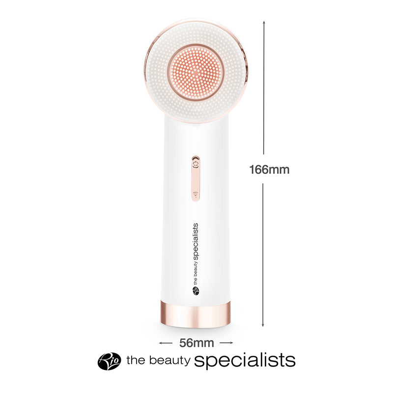 Rio PURE CLEANSE facial brush with two heads, imported from the UK
