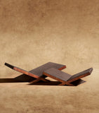 Assouline Culture bookstand walnut leather (British brand)