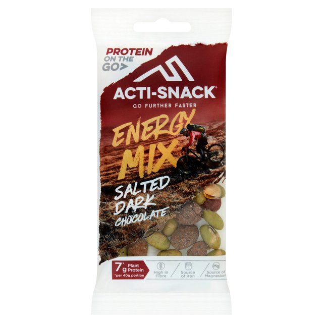 Acti-Snack Salted Dark Chocolate Energy Mix    40g - McGrocer