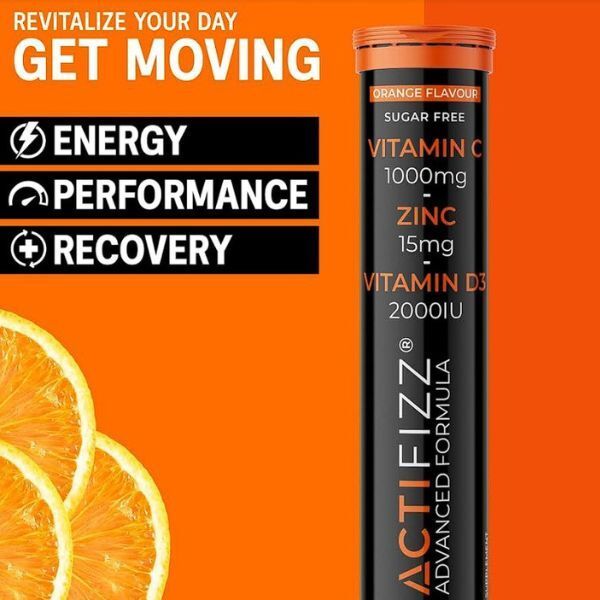 ActiHealth ActiFizz Vitamin C 1000mg + Zinc + Vitamin D3 - McGrocer