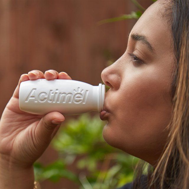 Actimel Plus 100% Vitamin D Cherry & Elderberry Immunity Yoghurt   8 x 100g - McGrocer