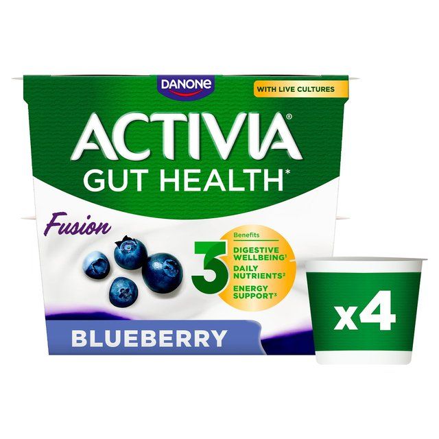 Activia Blueberry Acai Fusions Yoghurt 4 x 120g - McGrocer