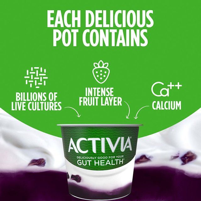 Activia Prune Fusions Yoghurt 4 x 120g - McGrocer